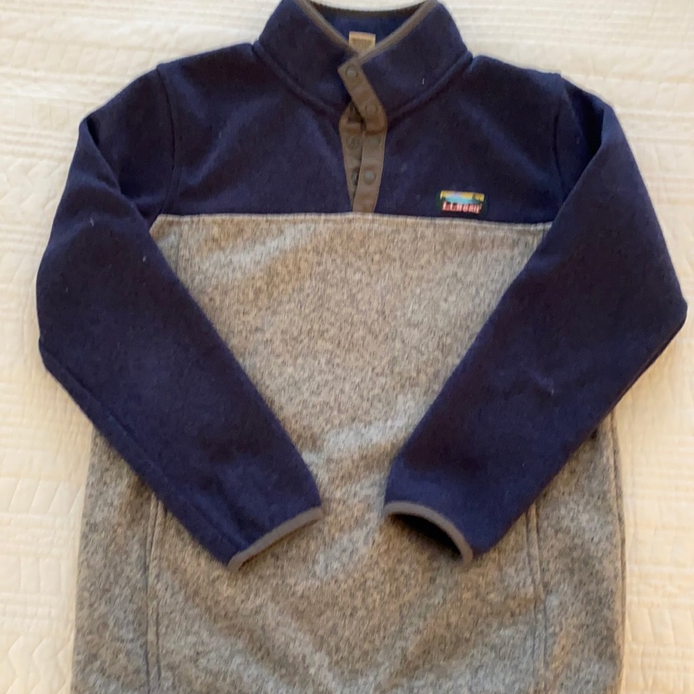 LL Bean Boys fleece sweater